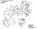 Bosch 0 603 933 660 Pbm 7,2 Ve-1 Cordless Drill 7.2 V / Eu Spare Parts